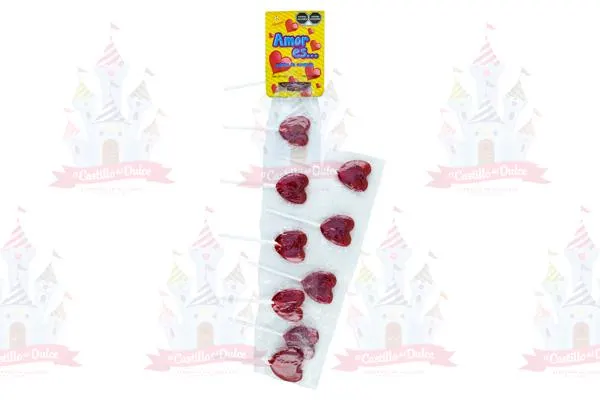 PALETA CORAZON TIRA 50/10 GARDENIA