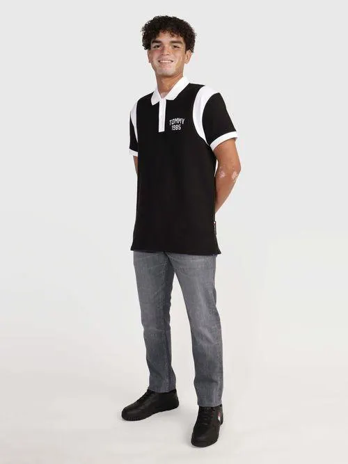 Polo tommy Jeans con franjas contrastantes de hombre Tommy Jeans