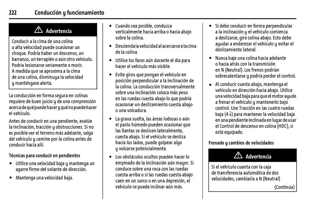 Catálogo de Cheyenne 2025 Manual del propietario 22 de enero al 31 de diciembre 2025 - Pagina 223