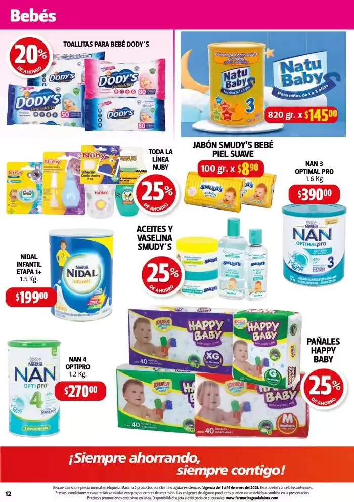 Catálogo de Ofertas especiales para ti 3 de enero al 14 de enero 2025 - Pagina 12