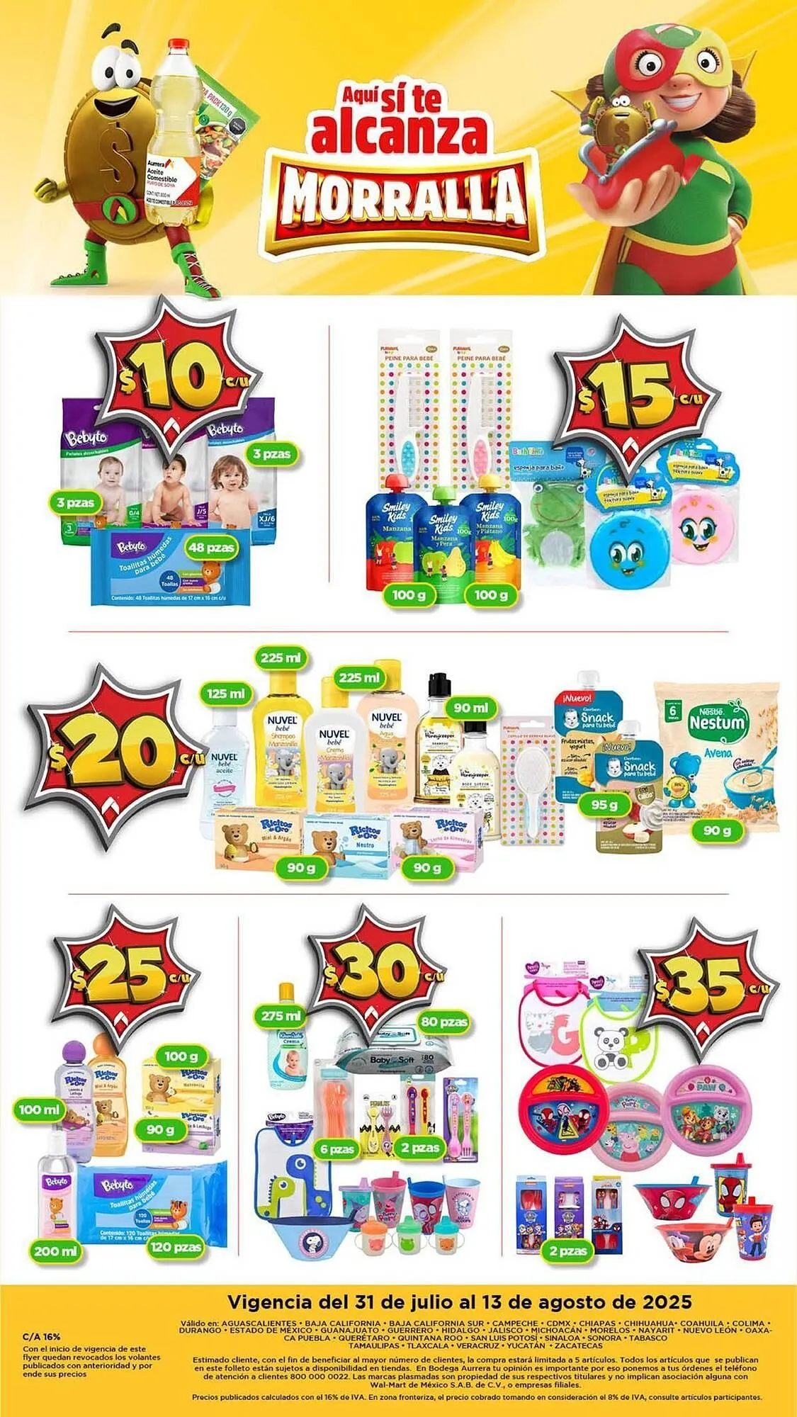 Catálogo de Catálogo Bodega Aurrerá 31 de julio al 13 de agosto 2025 - Pagina 1