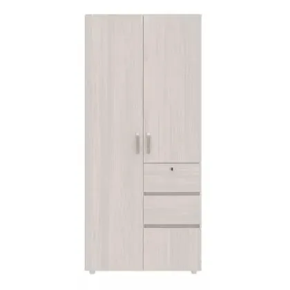 Clóset 2 puertas 2 cajones niebla