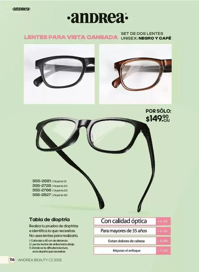 Catálogo de ANDREA | BELLEZA INTEGRAL DAMA 21 de marzo al 20 de abril 2025 - Pagina 116