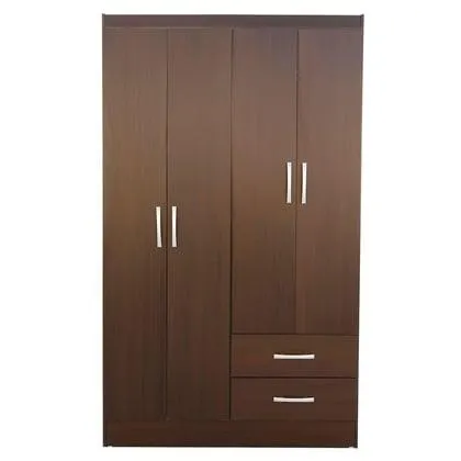Clóset 4 puertas 2 cajones chocolate