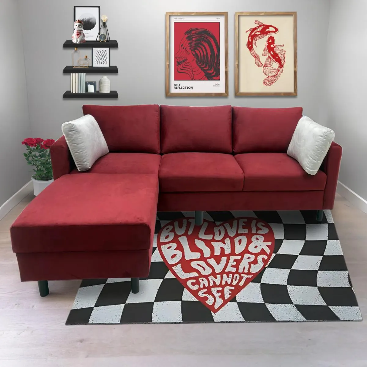 Sala Modular Nilda color Vino