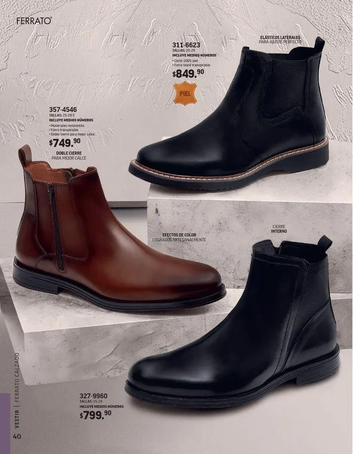 Catálogo de ANDREA - CALZADO CABALLERO 26 de agosto al 25 de enero 2025 - Pagina 130