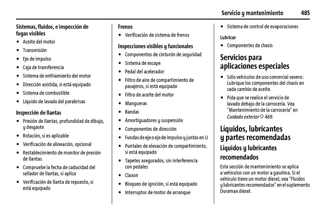 Catálogo de Cheyenne 2025 Manual del propietario 22 de enero al 31 de diciembre 2025 - Pagina 486