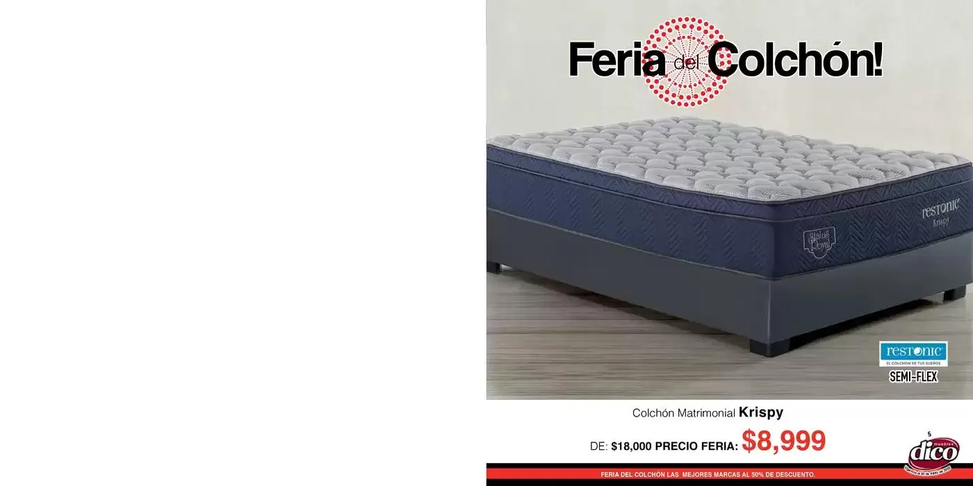 Catálogo de Muebles Dico Feria Del Colchon Centro 2025 10 de abril al 30 de abril 2025 - Pagina 5