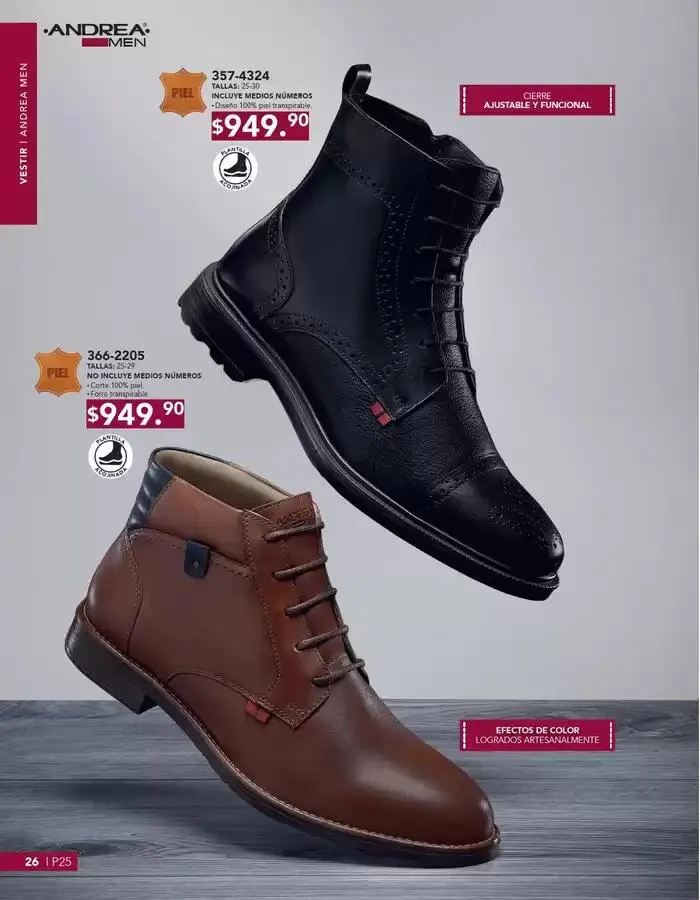 Catálogo de ANDREA | CALZADO CABALLERO 26 de enero al 24 de mayo 2025 - Pagina 26