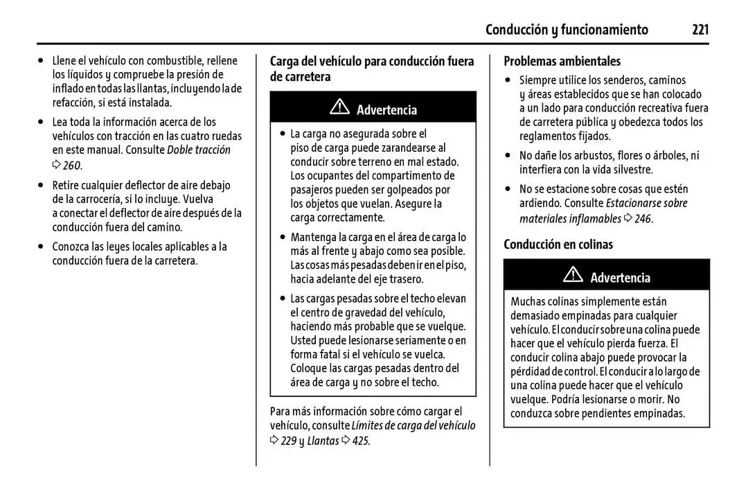 Catálogo de Cheyenne 2025 Manual del propietario 22 de enero al 31 de diciembre 2025 - Pagina 222