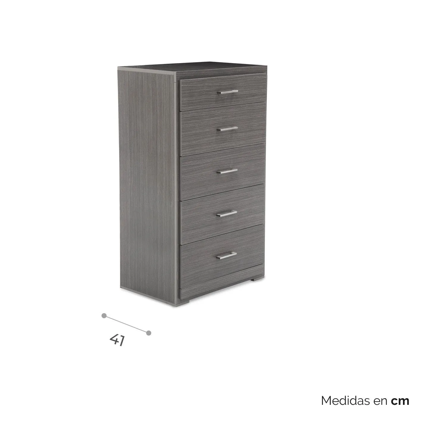 Comoda Alta Gris Claro Yal