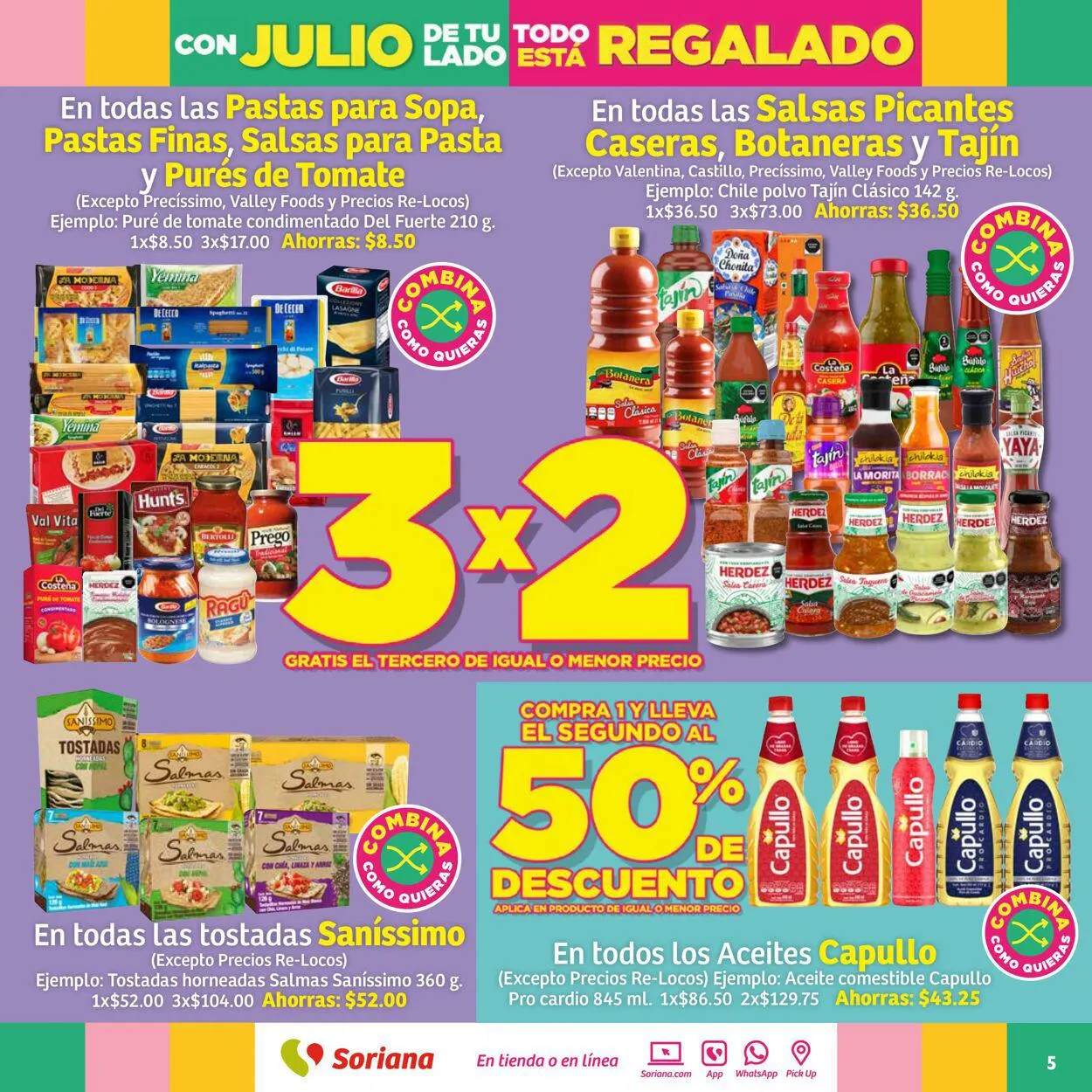 Catálogo de Soriana - Folleto Julio Regalado Super Nacional Oferta actual 20 de julio al 26 de julio 2023 - Pagina 5