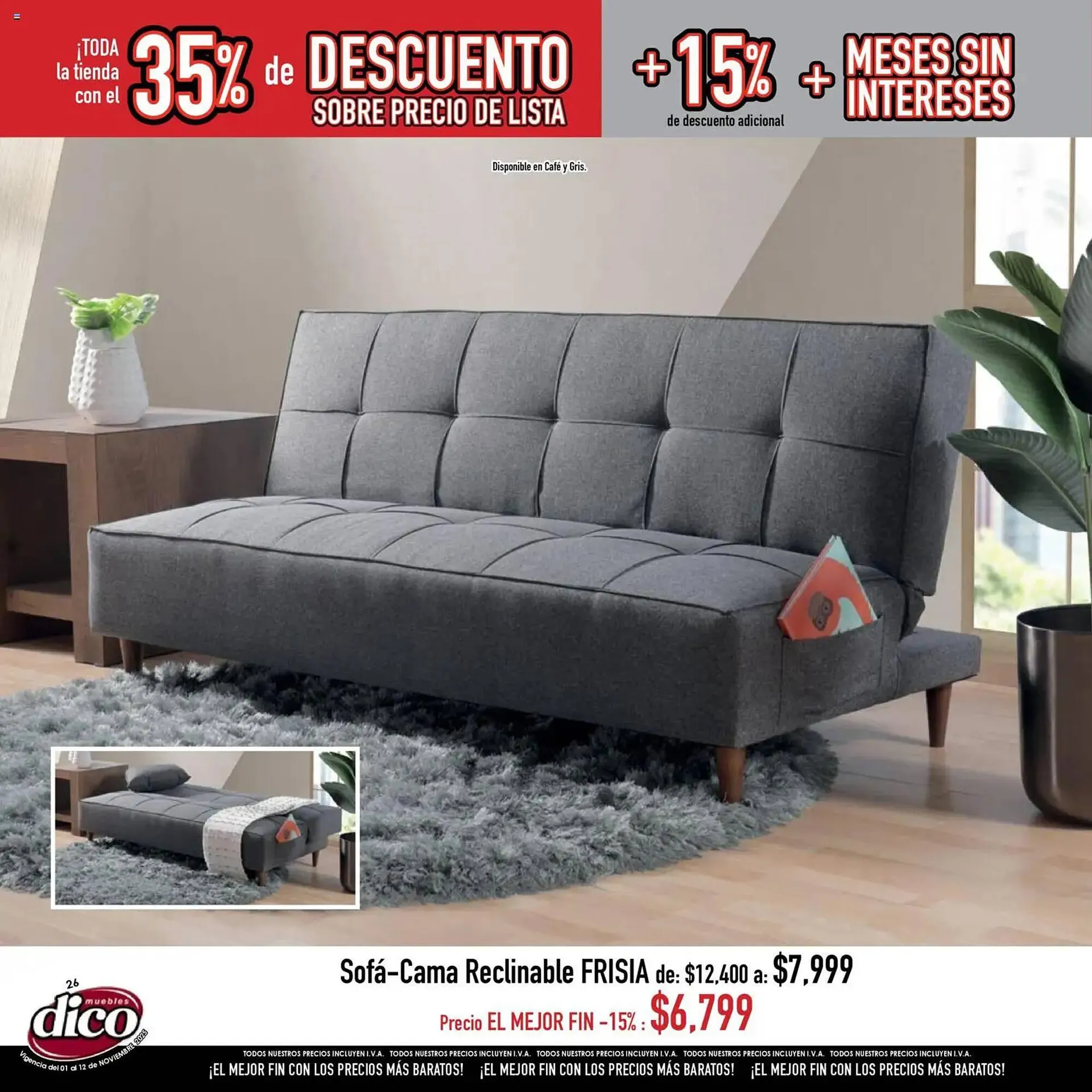 Catálogo de Catálogo Muebles Dico 1 de noviembre al 13 de noviembre 2025 - Pagina 26