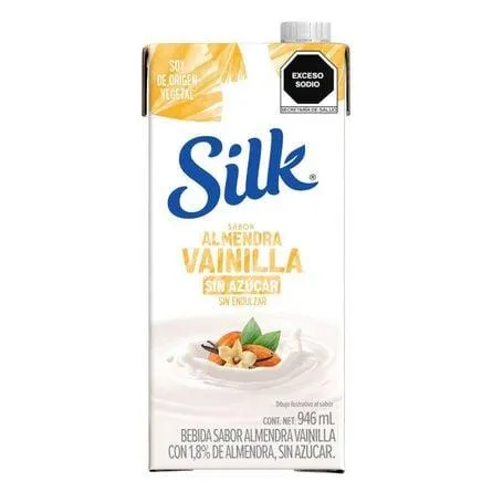 Bebida Vegetal Sabor Almendra con Vainilla Silk Sin Azúcar 946 ml