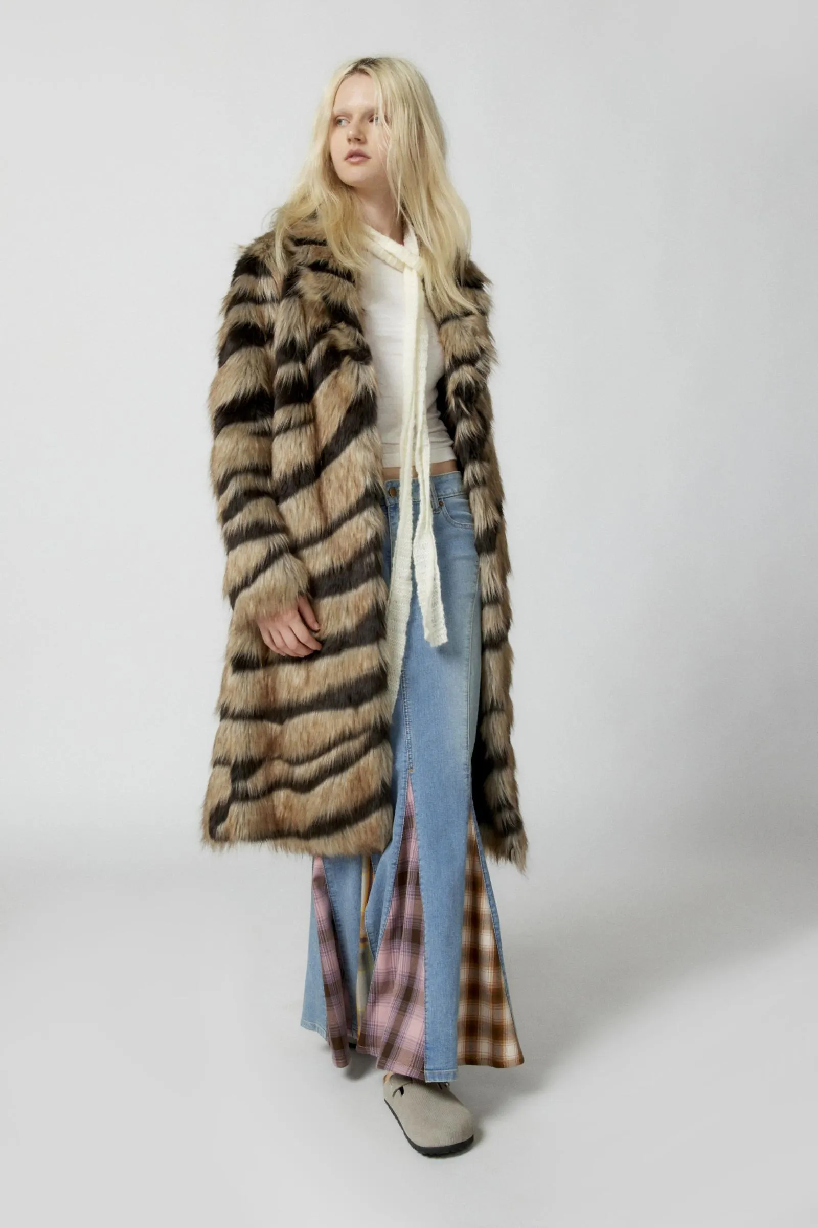 Unreal Fur Bengal Kiss Faux Fur Overcoat