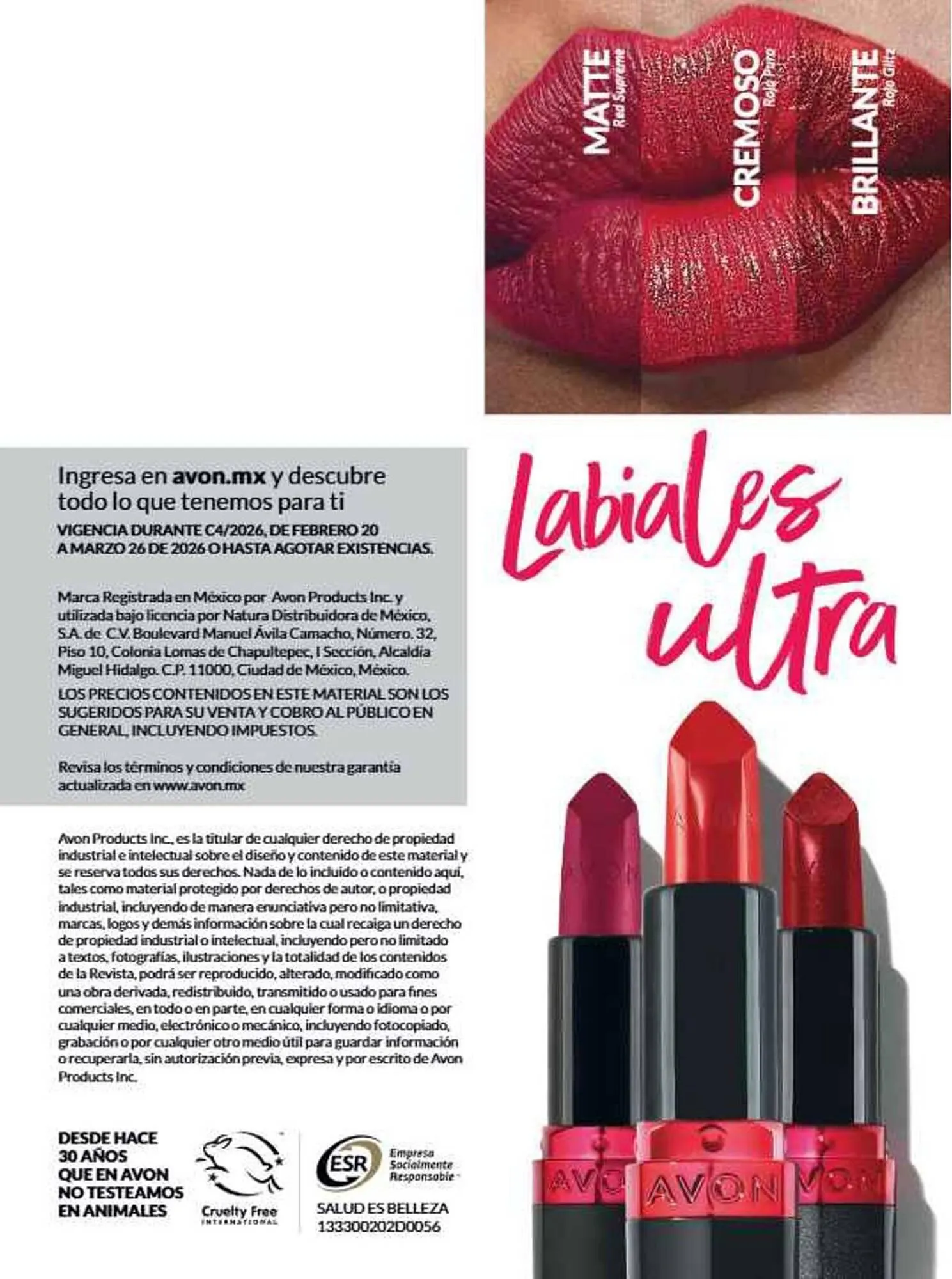 Catálogo de Catálogo Avon 18 de marzo al 14 de abril 2026 - Pagina 16
