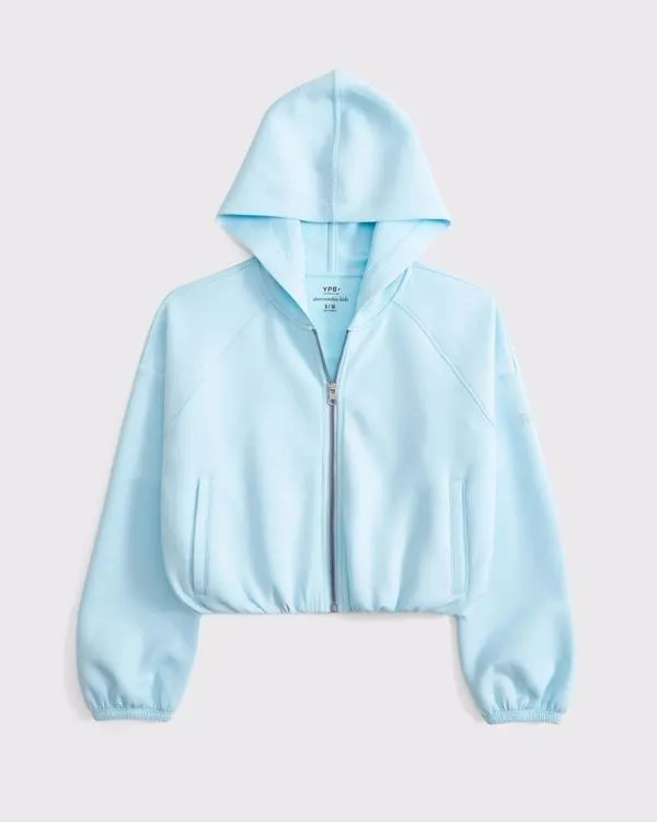 ypb neoknit bubble hem full-zip hoodie