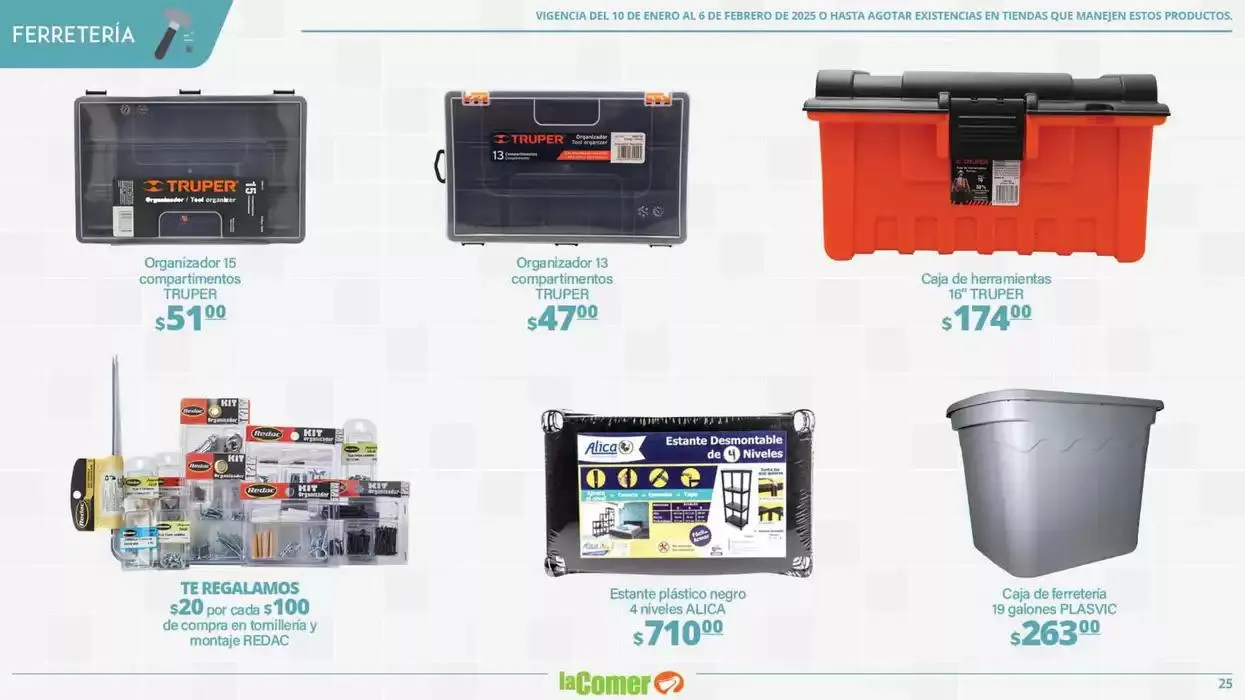 Catálogo de LIMPIA , Desinfecta, organiza, AHORRA 10 de enero al 6 de febrero 2025 - Pagina 25