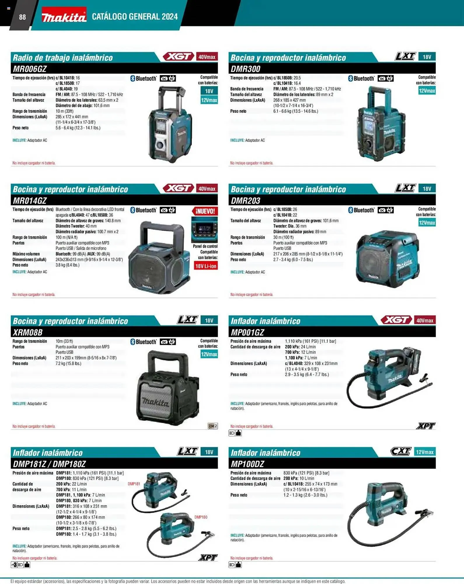 Catálogo de Catálogo Makita 4 de septiembre al 1 de julio 2026 - Pagina 88