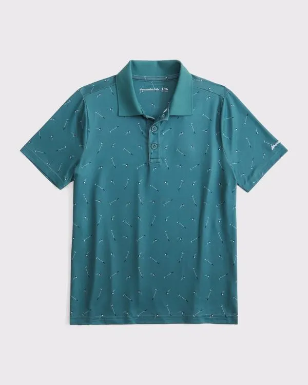 abercrombie golf club active airknit polo