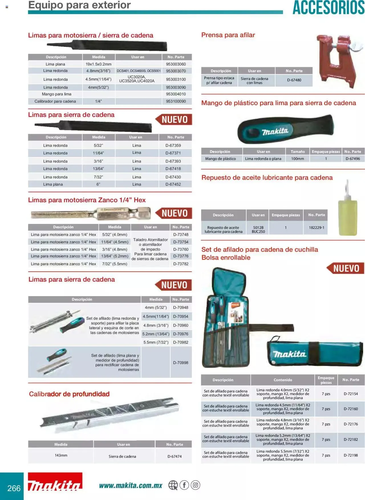 Catálogo de Makita Ofertas Accesorios 5 de septiembre al 31 de diciembre 2023 - Pagina 266