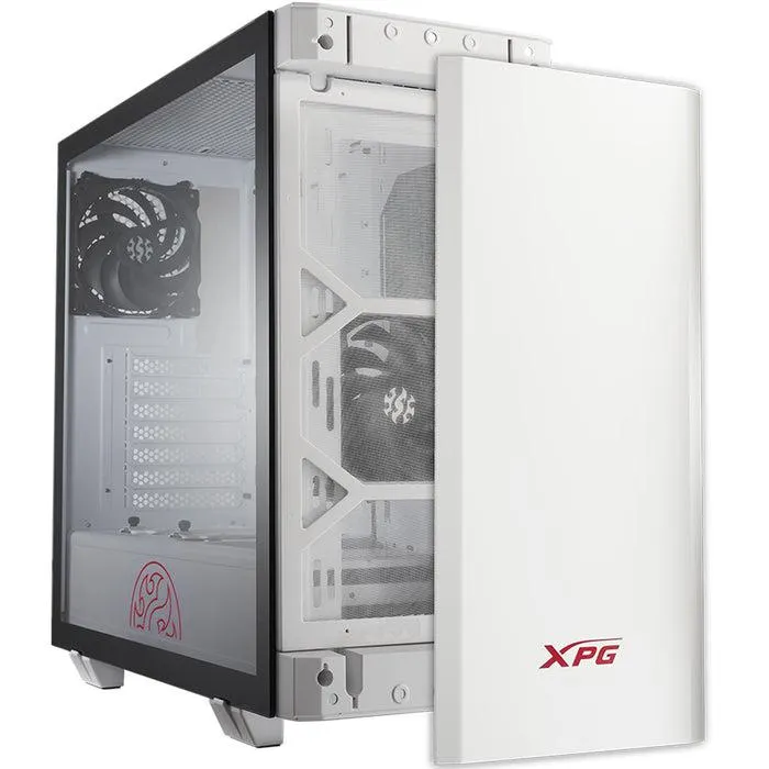Gabinete Gamer XPG INVADER ATX Media Torre 2 FAN Cristal Templado Blanco INVADER-WHCWW