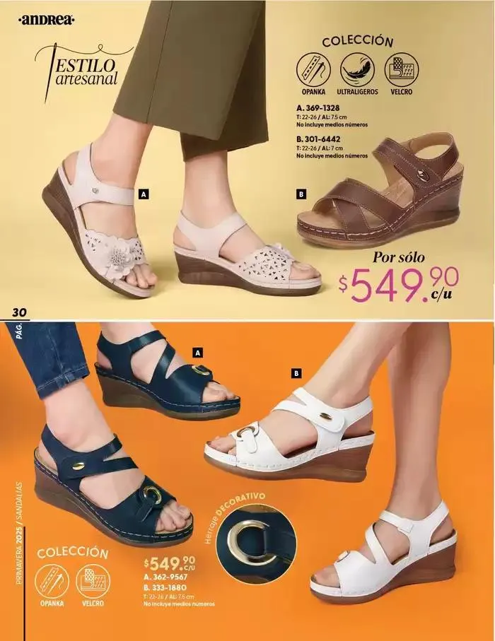 Catálogo de ANDREA | CALZADO CONFORT 26 de enero al 24 de mayo 2025 - Pagina 30