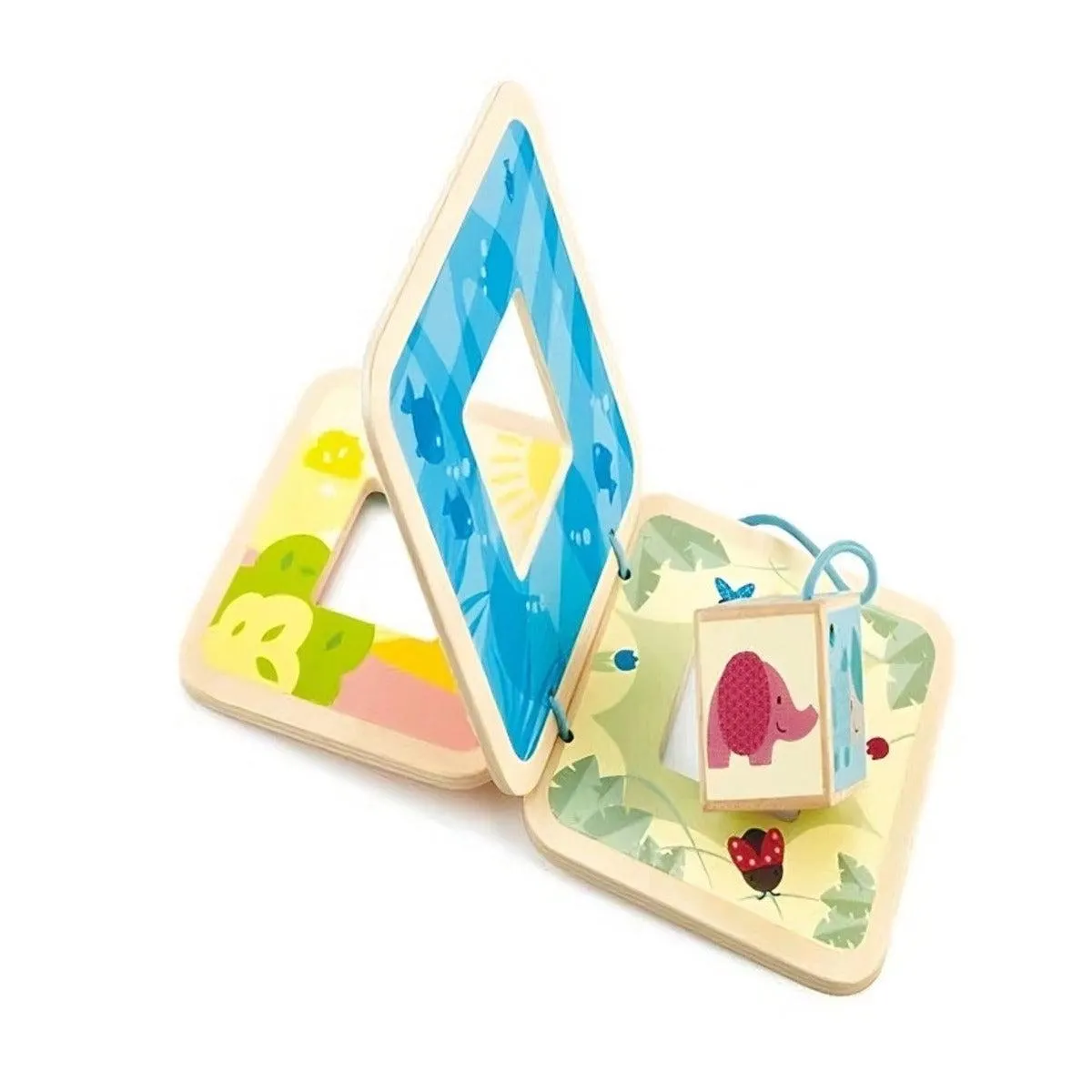 LIBRO DE CUENTOS DE MADERA PARA BEBÉS