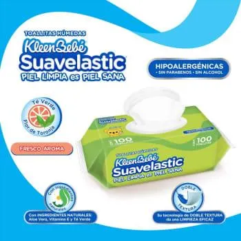 Toallitas Húmedas KleenBebé Suavelastic Max 600 pzas