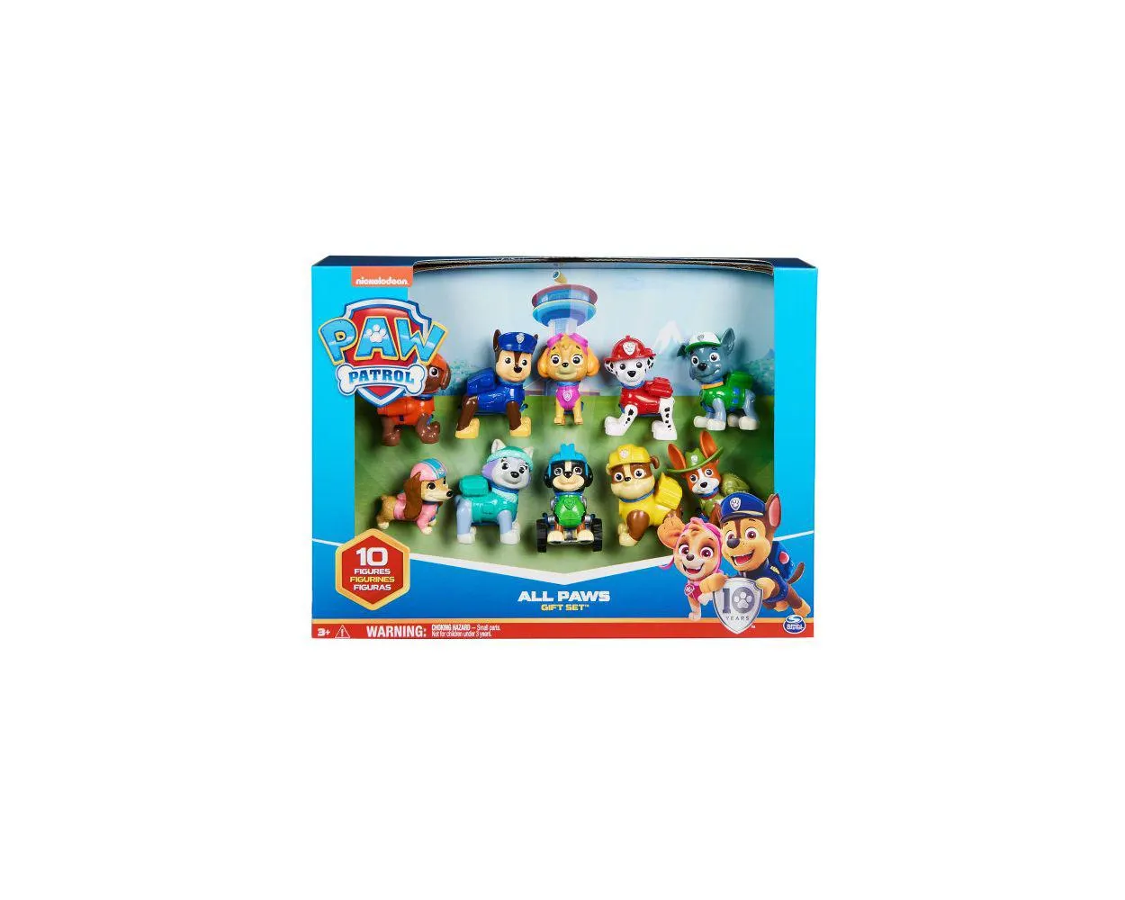 Paw Patrol Aniversario, Pack con 10 Figuras
