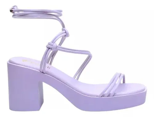 Sandalias Para Mujer Plataforma De Tiras Tifany Lila Fareli
