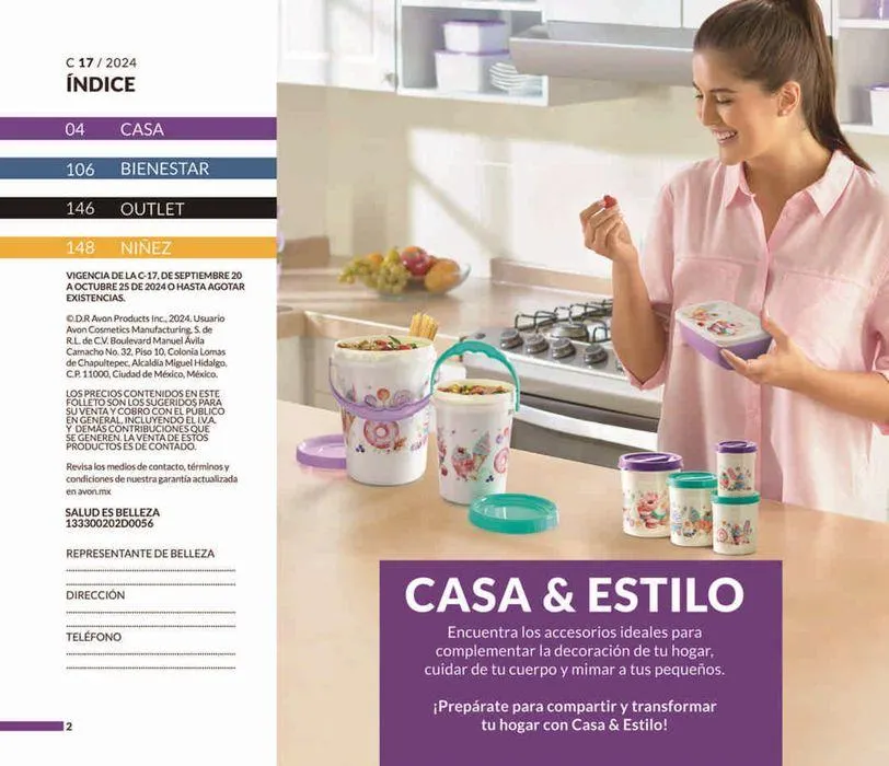 Catálogo de Avon Casa & Estilo C17 20 de septiembre al 25 de octubre 2024 - Pagina 2