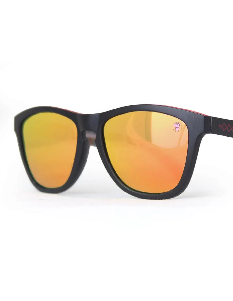 Lentes de sol Phoenix Negro-Rojo
