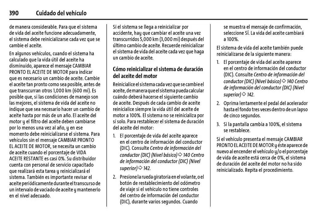 Catálogo de Cheyenne 2025 Manual del propietario 22 de enero al 31 de diciembre 2025 - Pagina 391