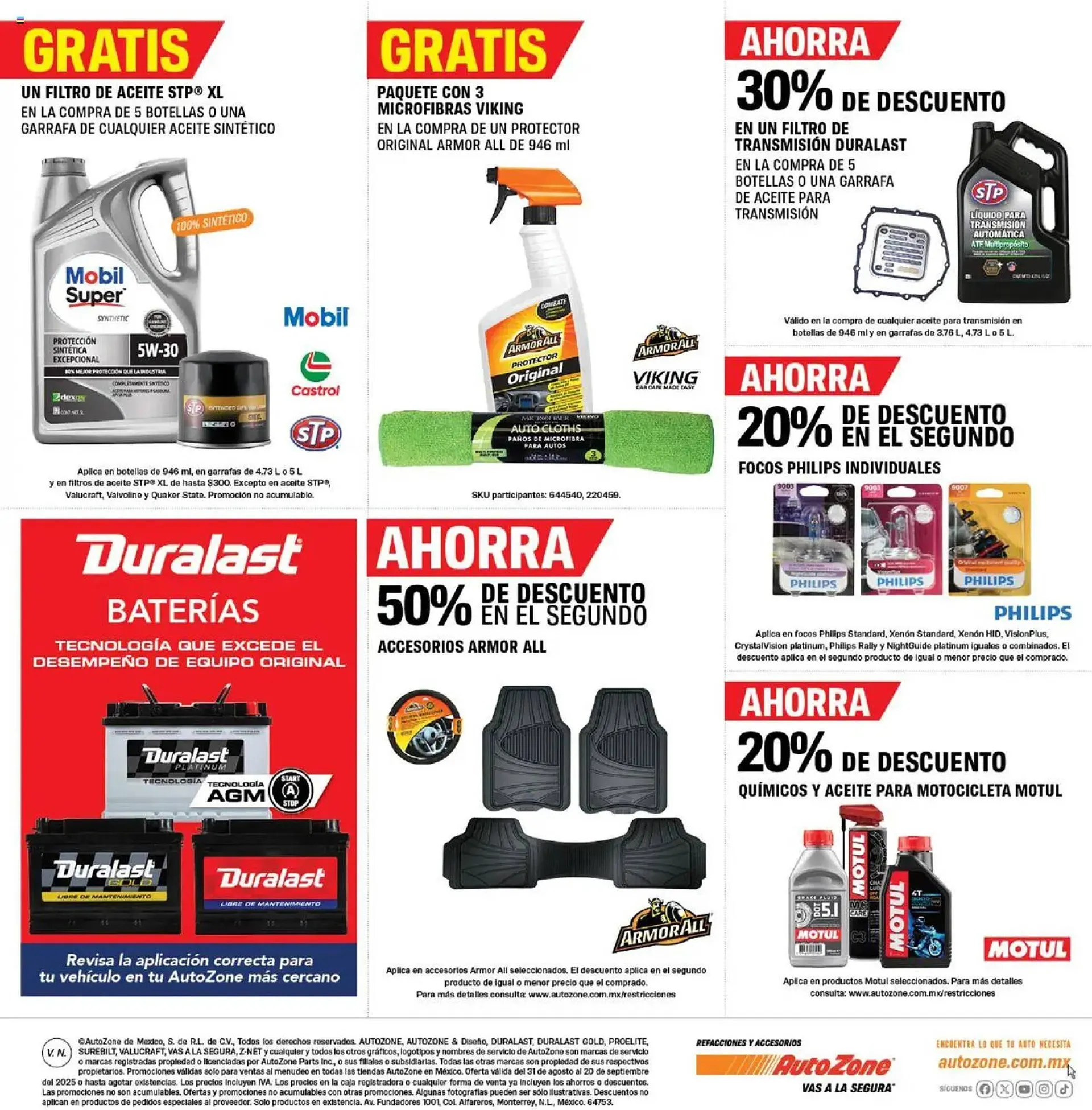 Catálogo de Catálogo AutoZone 31 de agosto al 21 de septiembre 2025 - Pagina 4
