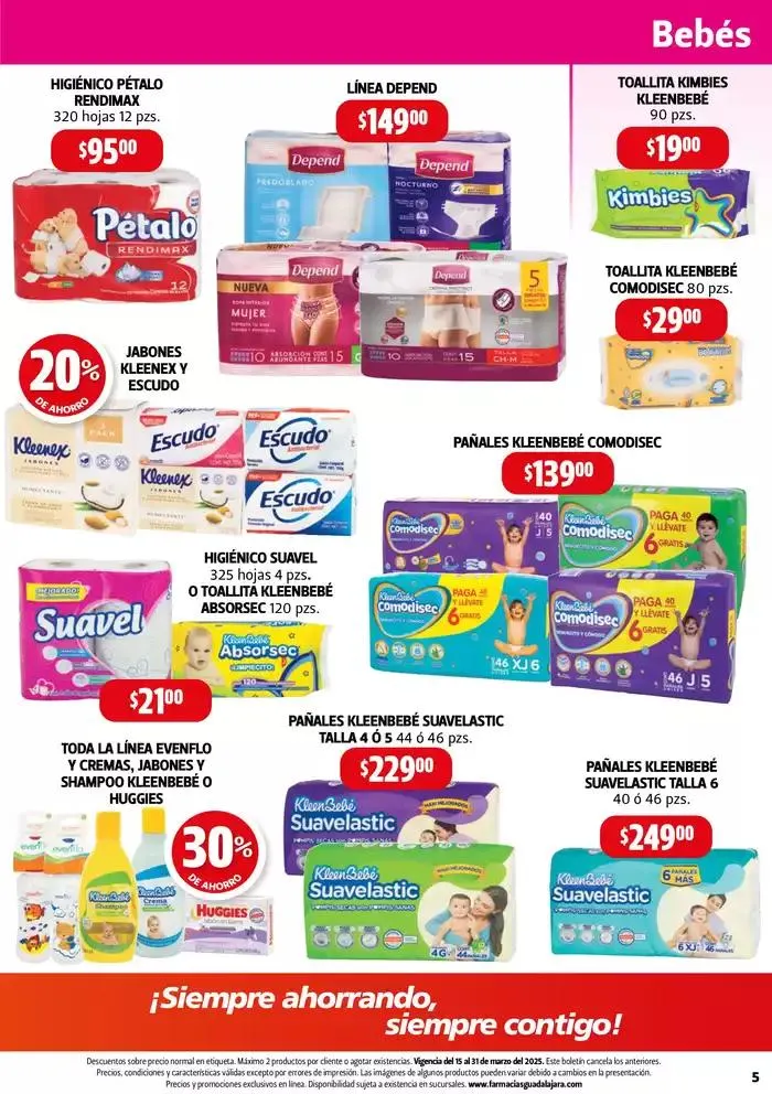 Catálogo de Boletín Farmacias Guadalajara! 15 de marzo al 31 de marzo 2025 - Pagina 5
