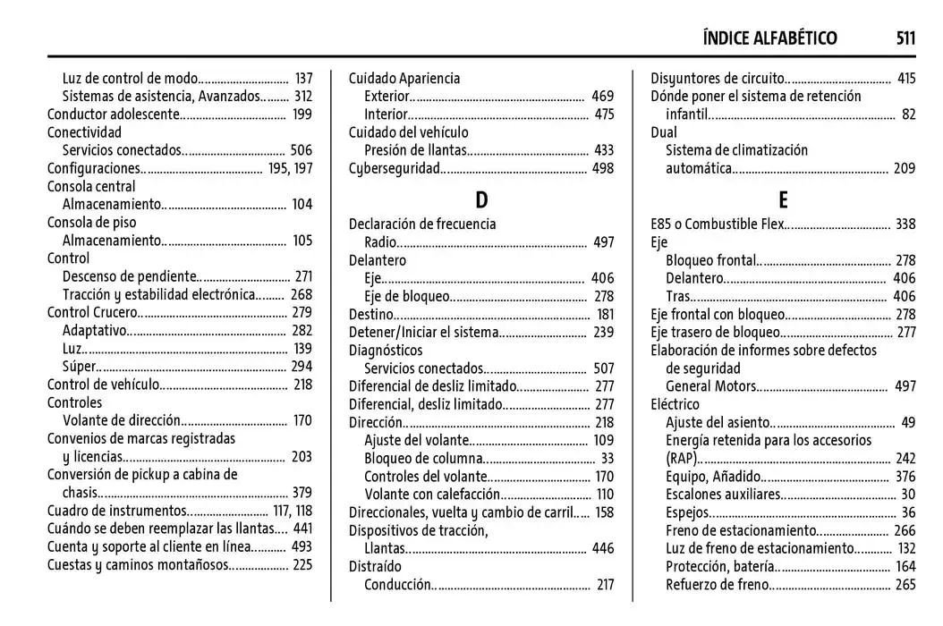 Catálogo de Cheyenne 2025 Manual del propietario 22 de enero al 31 de diciembre 2025 - Pagina 512