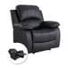 Sillón reclinable pu negro