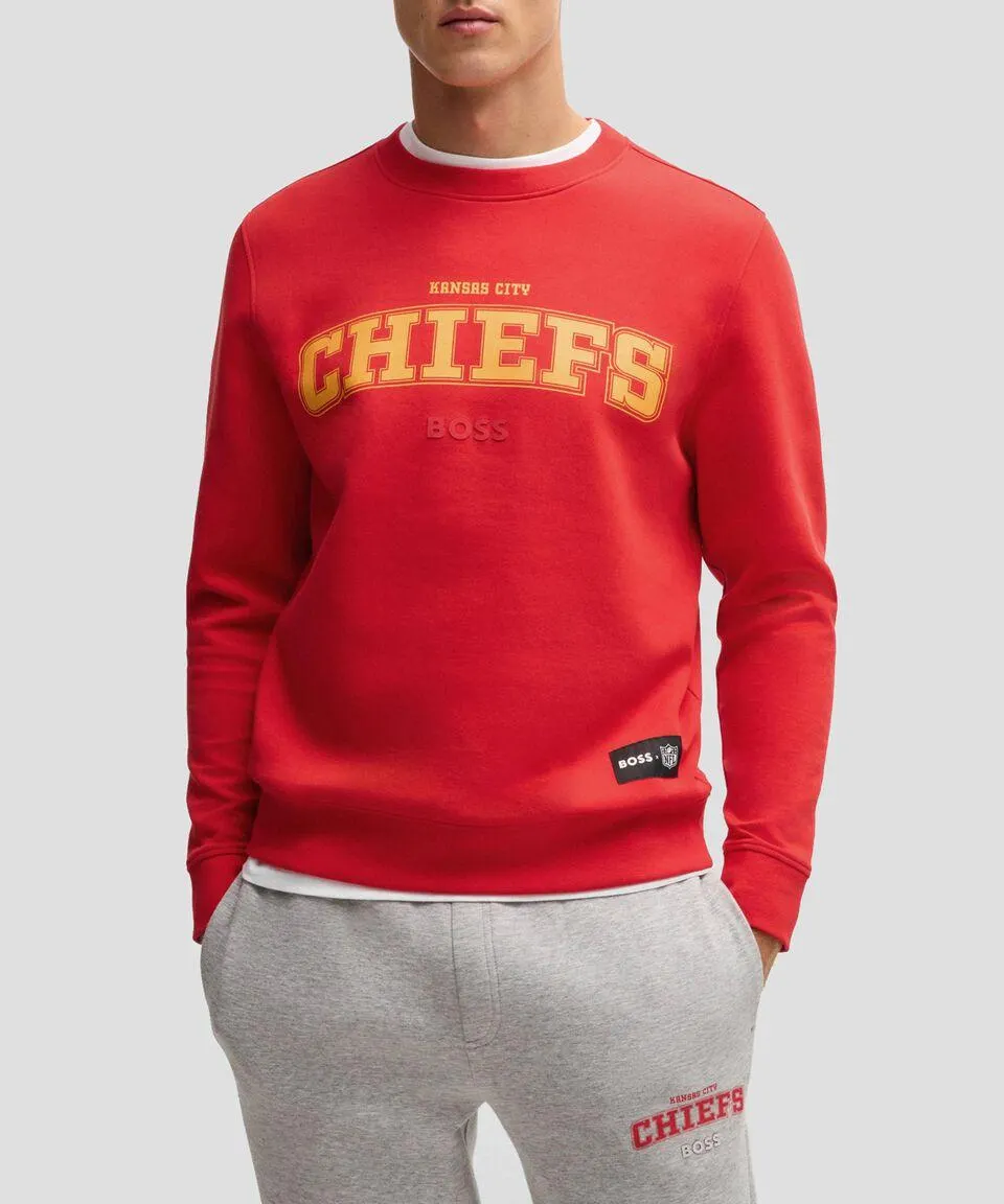 Sudadera regular fit Boss x NFL con detalle especial de la marca Hombre