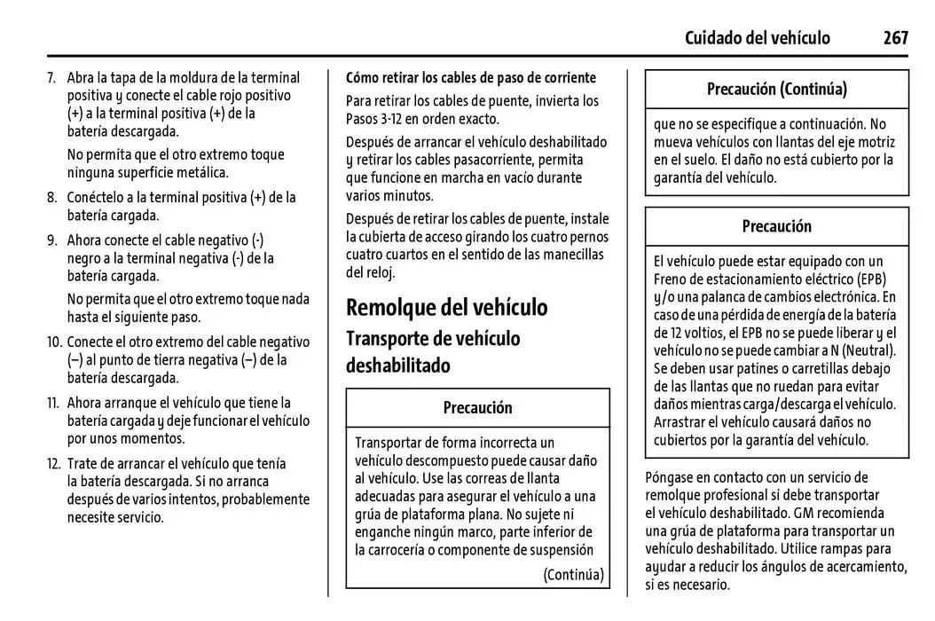 Catálogo de BrightDrop 400 Y BrightDrop 600 Manual del propietario 22 de enero al 31 de diciembre 2025 - Pagina 268