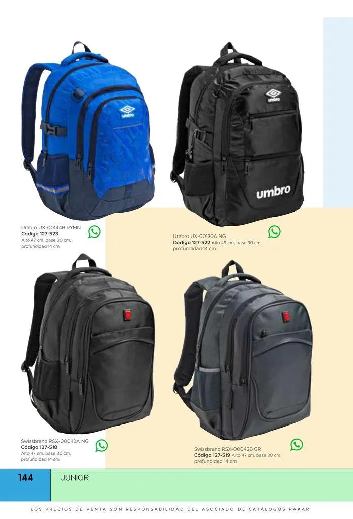 Catálogo de Pakar Junior Otoño-Invierno 2024 26 de julio al 31 de diciembre 2024 - Pagina 144