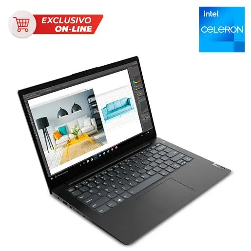 Laptop Lenovo V14G2 Intel Celeron 14 pulg. 128gb SSD 4gb RAM