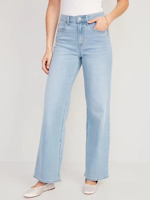 Jeans High Waisted Wow Wide Leg Old Navy para Mujer