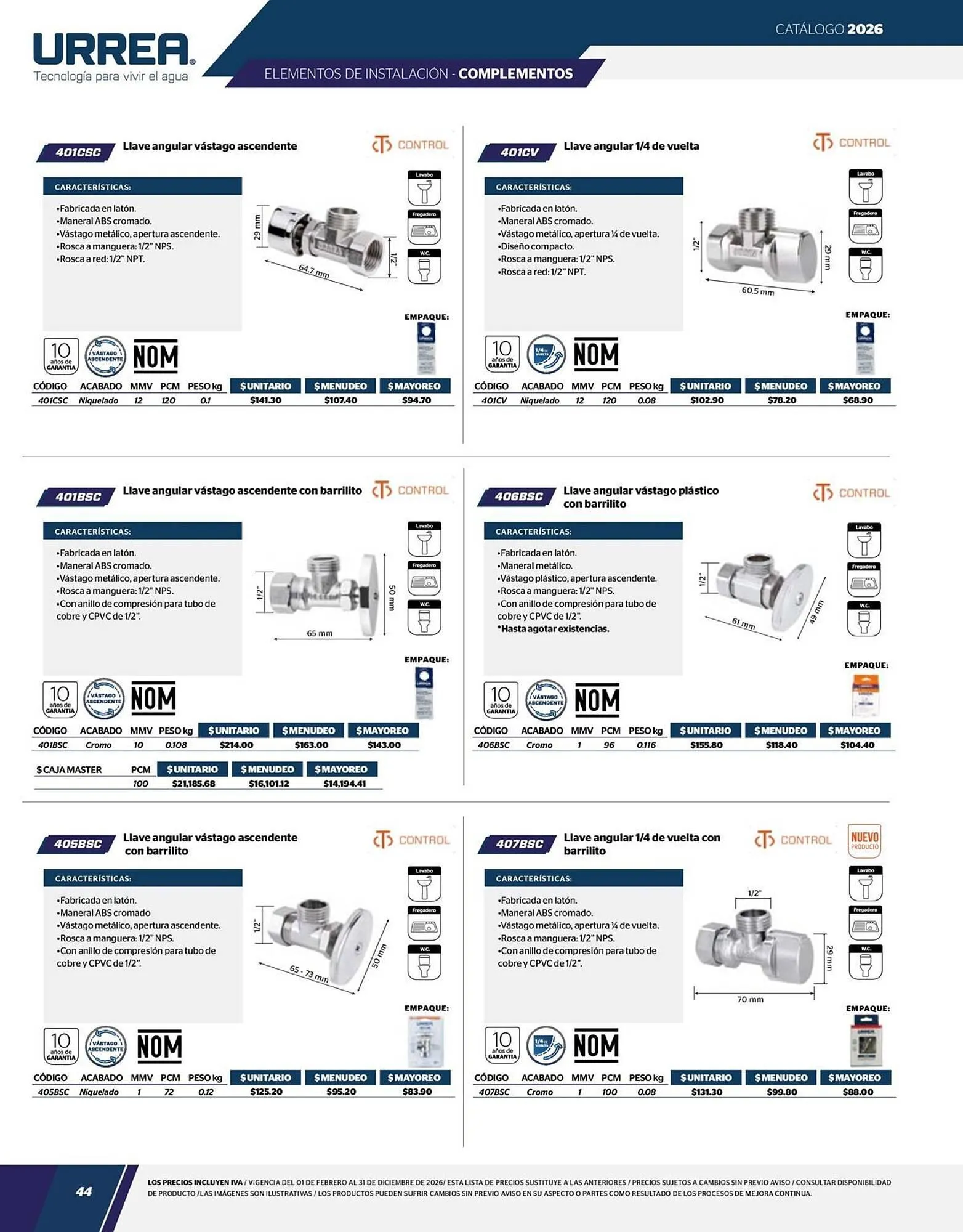 Catálogo de Catálogo Urrea 24 de abril al 31 de diciembre 2026 - Pagina 46