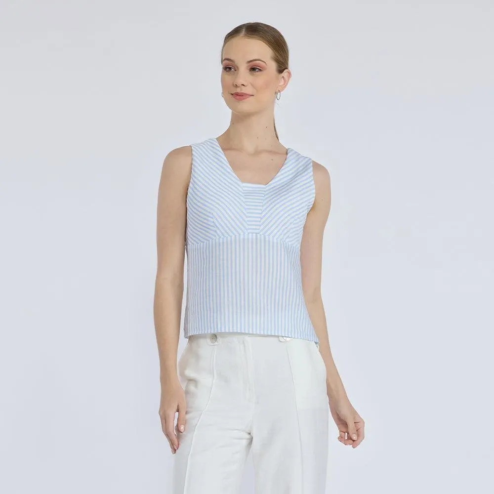 Top Bluebell Stripe