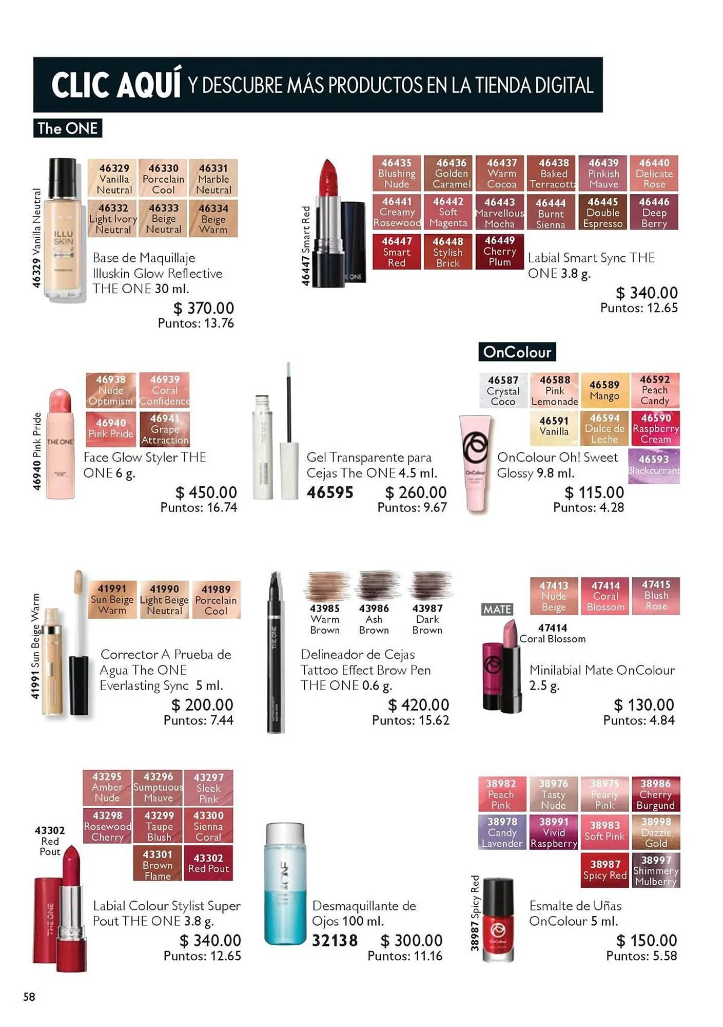 Catálogo de Catálogo Oriflame 6 de octubre al 31 de octubre 2025 - Pagina 58