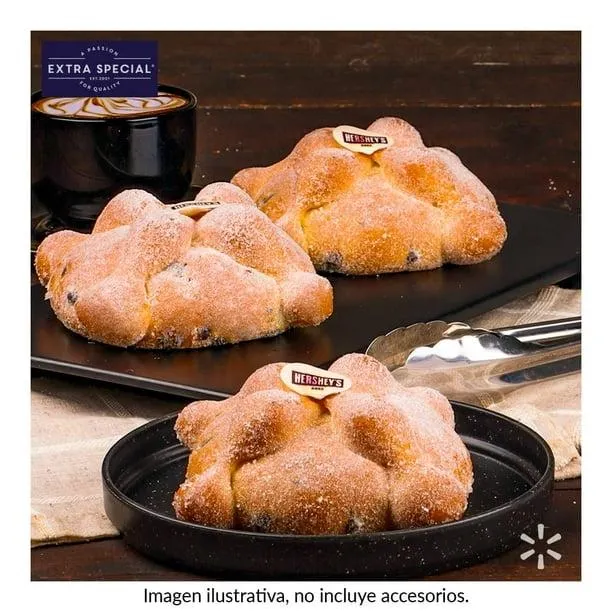 Pan de muerto Extra Special con chispas de chocolate por pieza