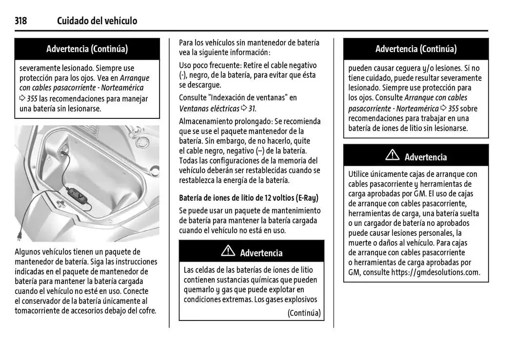 Catálogo de Chevrolet Corvette Stingray Manual del propietario 22 de enero al 31 de diciembre 2025 - Pagina 319