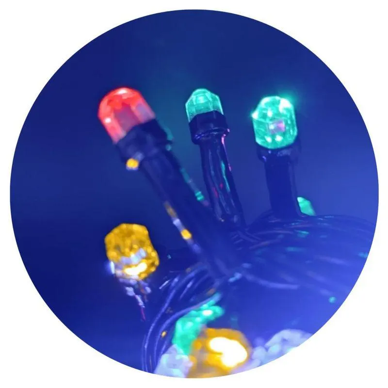 Serie Navideña Decorativa de 140 Focos LED Hexagonales Multicolor