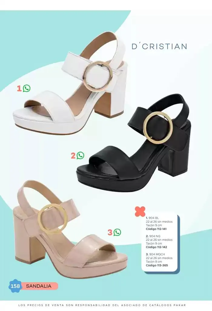 Catálogo de Pakar Sandalia 31 de enero al 31 de mayo 2025 - Pagina 158